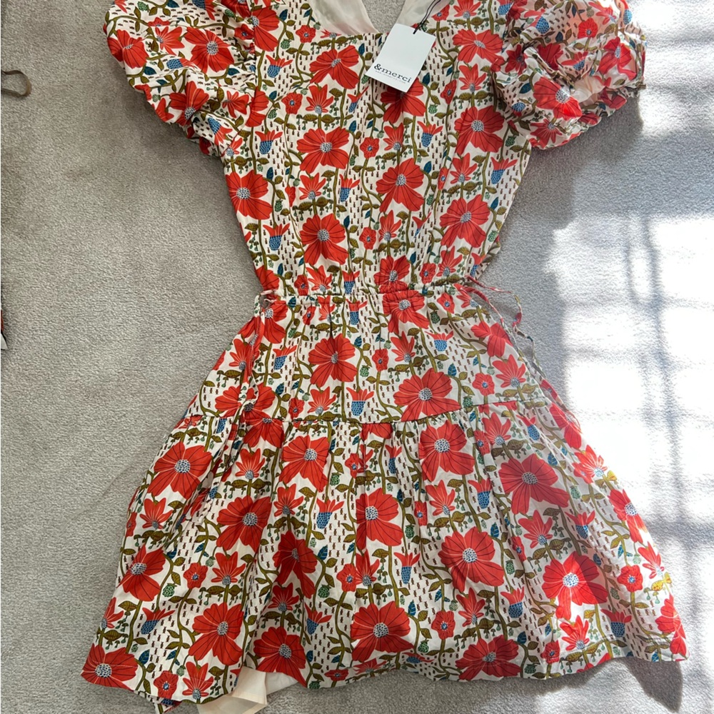 Merci floral dress, NWT, size L